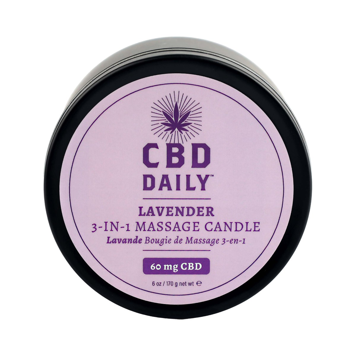 CBD Daily Lavender Massage Candle 60mg
