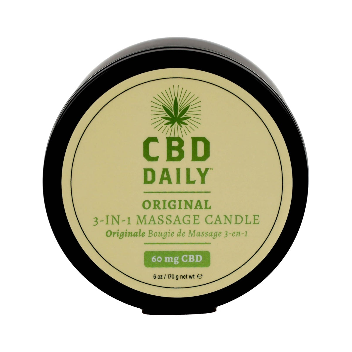 CBD Daily Massage Candle 60mg Original Mint