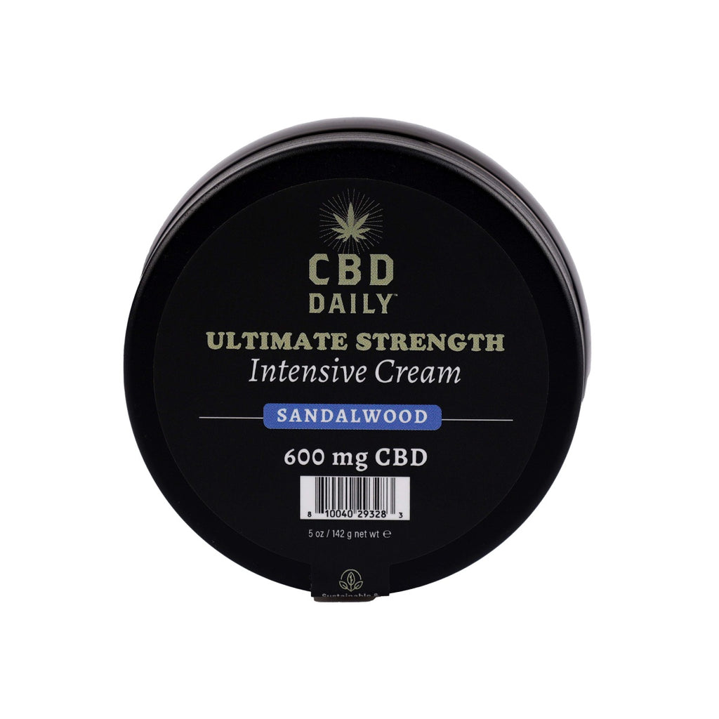 CBD Daily Ultimate Strength Intensive Cream (Sandalwood, 600mg, 5 oz.)