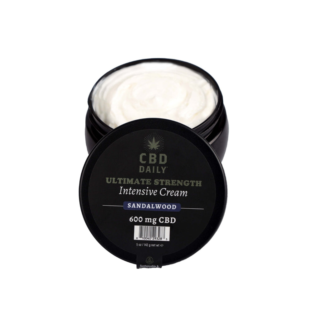 CBD Daily Ultimate Strength Intensive Cream (Sandalwood, 600mg, 5 oz.)