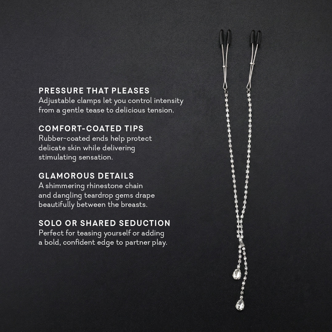 Rhinestone Arousal Nipple Clamps